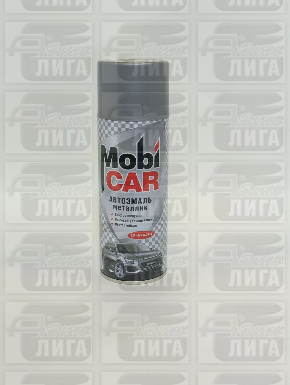 спрей MobiCar цвет 640 Серебристая/металлик 520мл