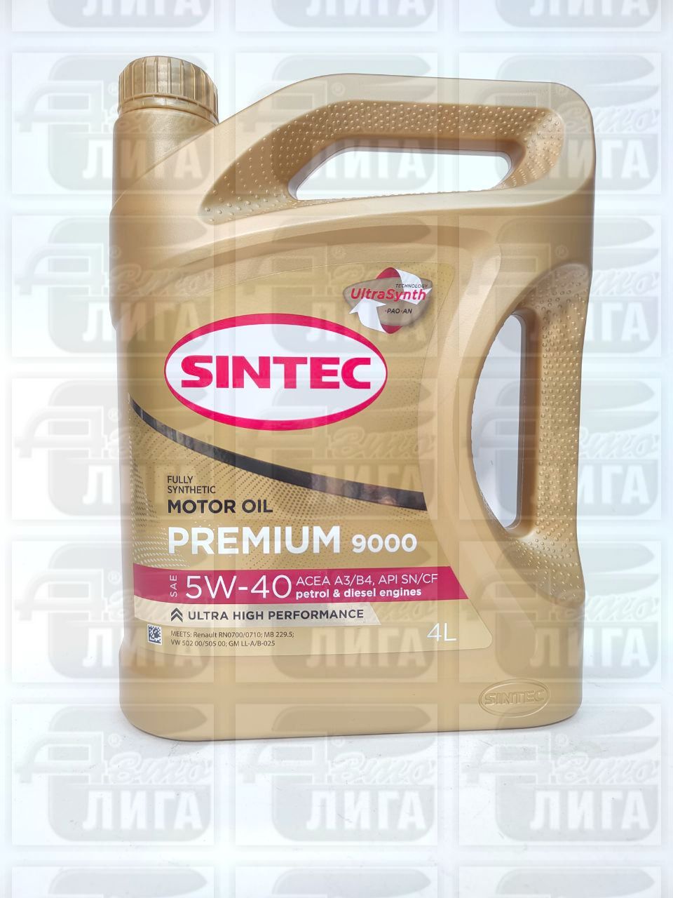 Масло моторное Sintec Premium 9000 A3/B4 5W-40 4л