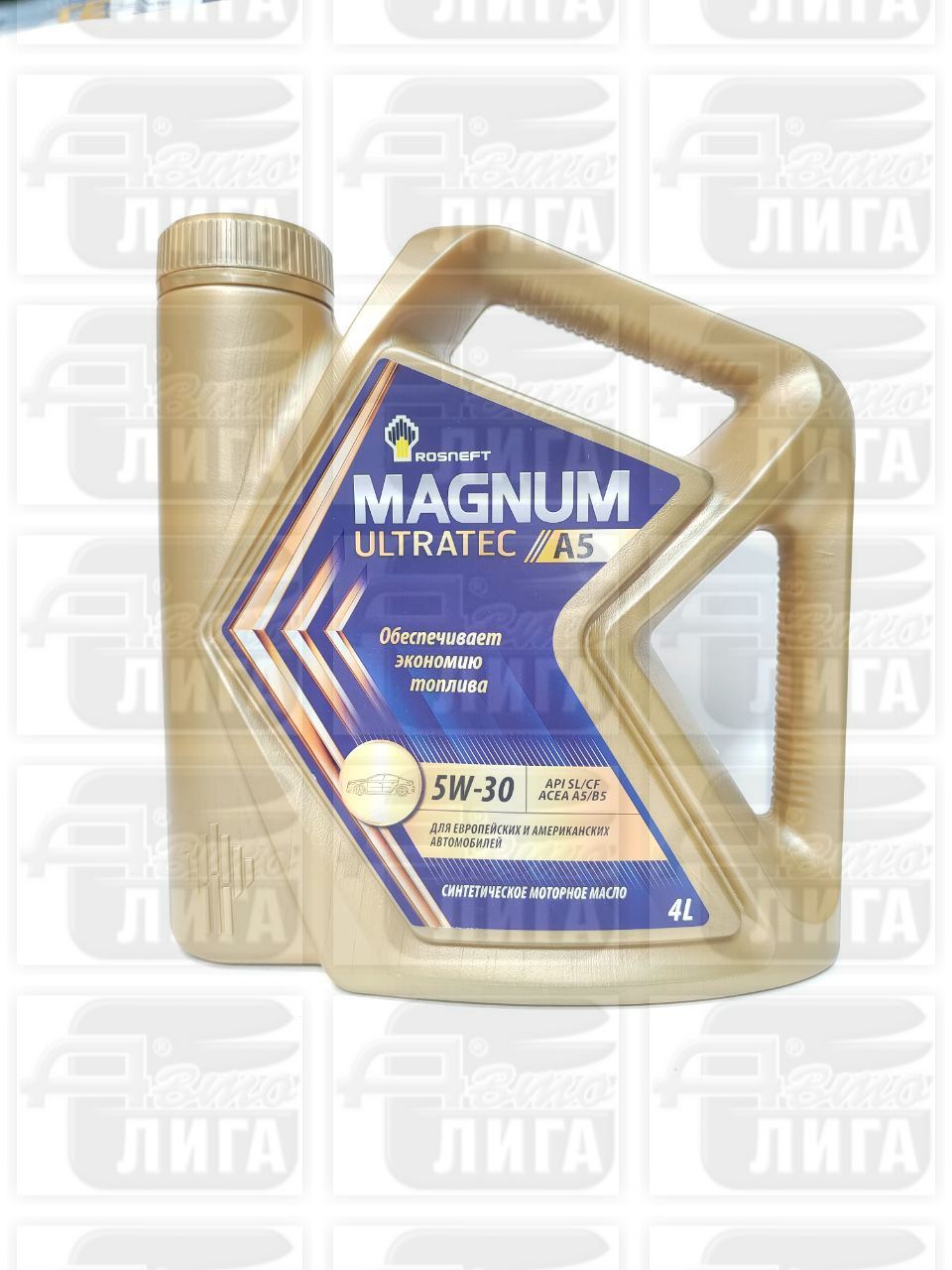 Масло моторное Rosneft Magnum Ultratec А5 5W-30 4л 40816542
