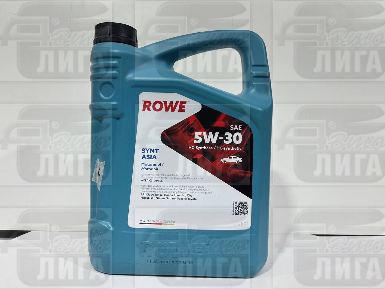 Масло моторное Rowe Hightec Synt Asia 5W-30 NEW 4л