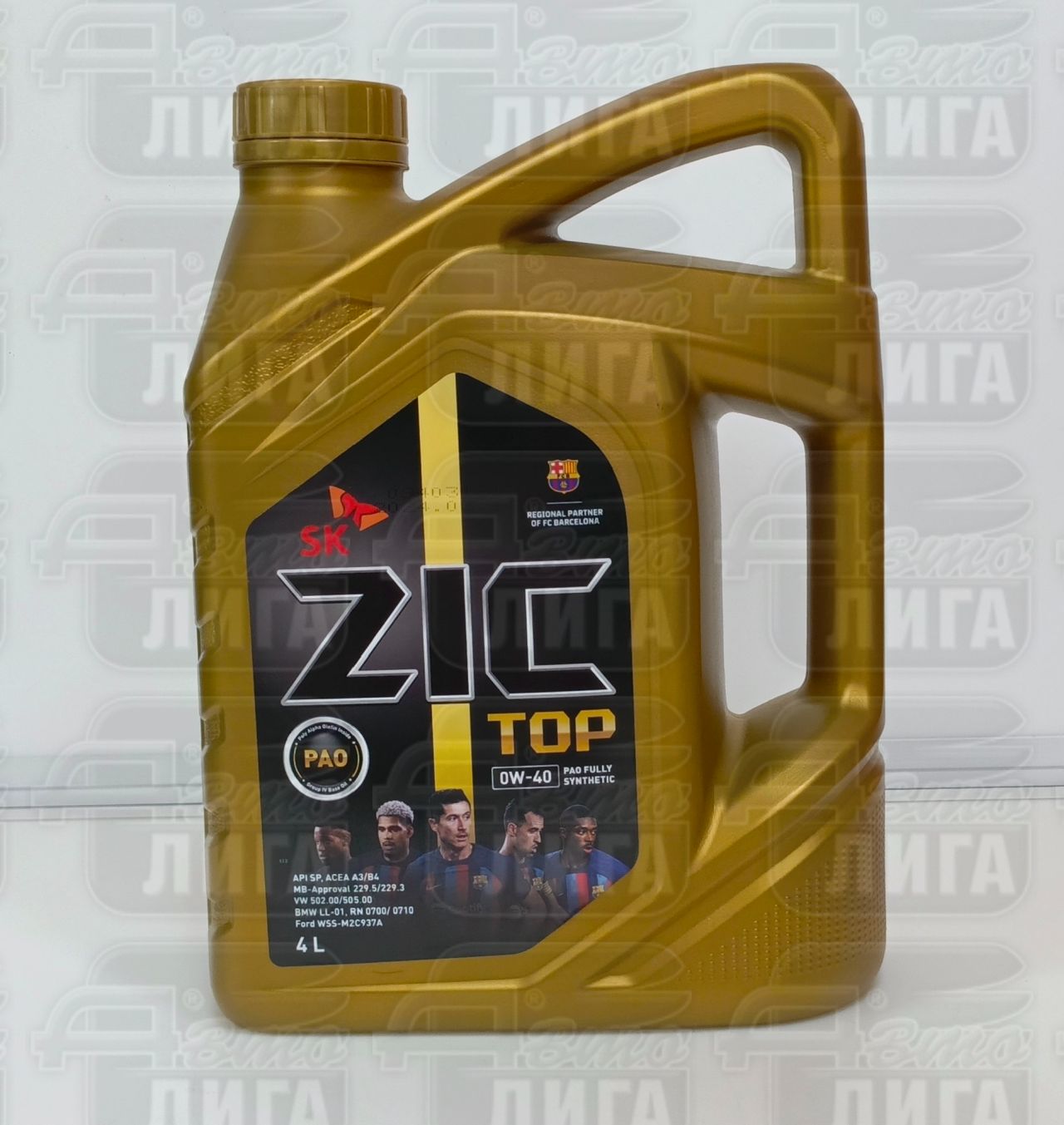 Масло моторное Zic TOP 0W-40 4л