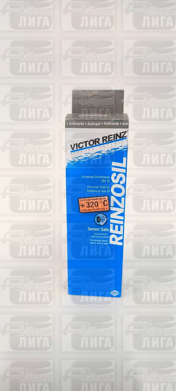 Герметик силиконовый серый эластичный 70 мл от -50C до +320C REINZOSIL VICTOR REINZ