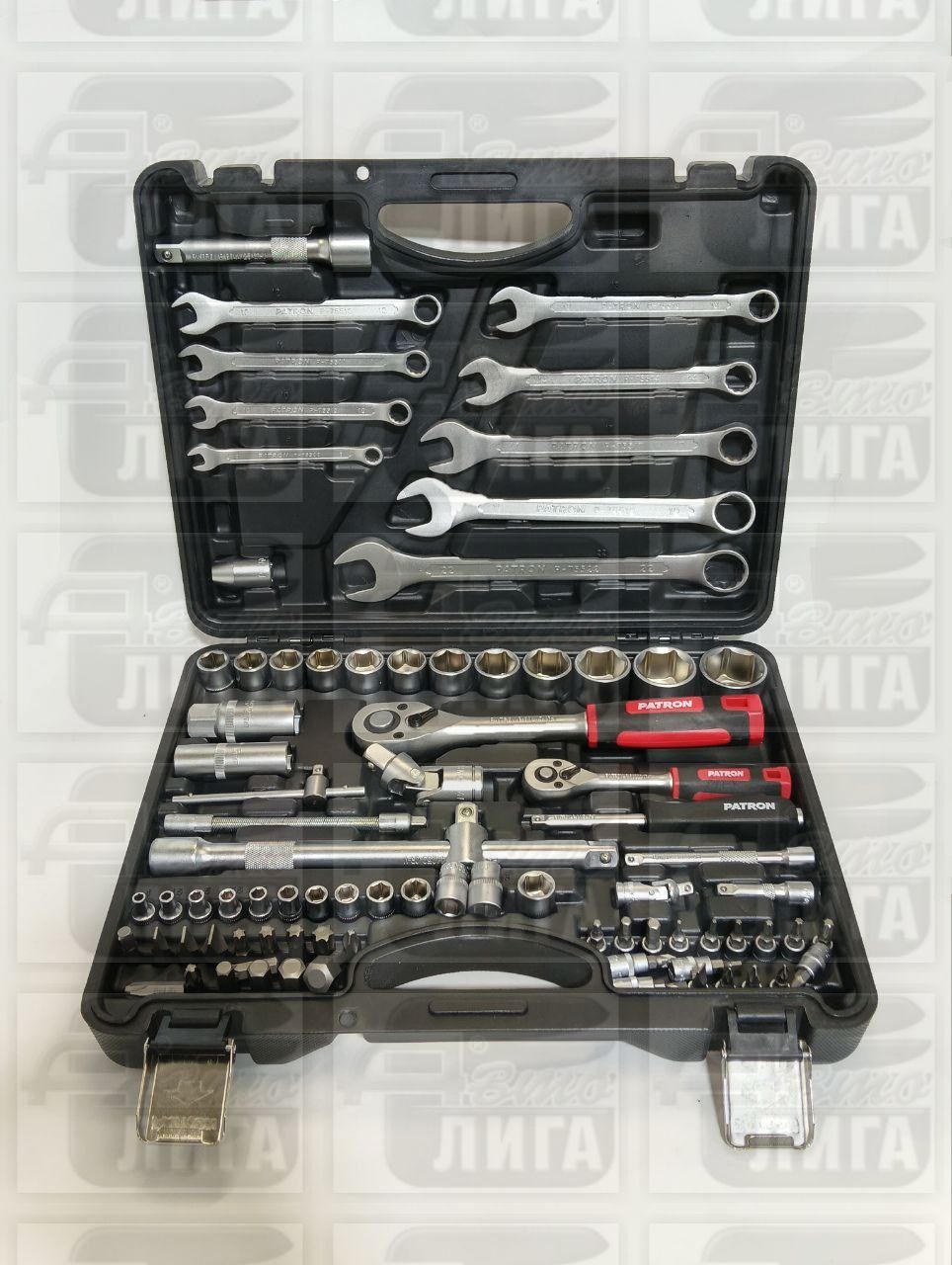  Набор инструментов 82 предмета 1/4" и 1/2" 4-32мм Patron P-4821-5