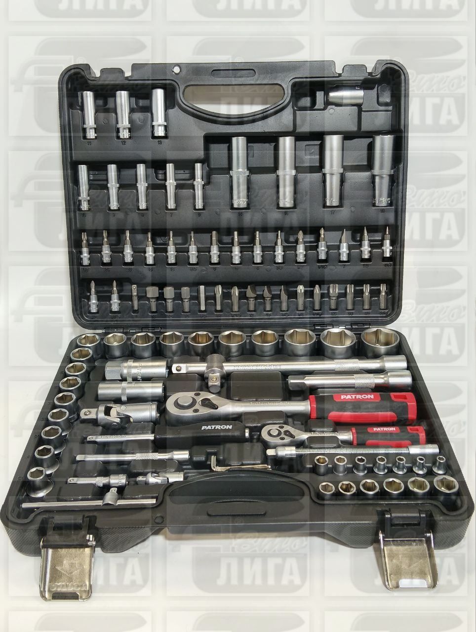 Набор инструментов 94 предмета 1/4" и 1/2" 4-32мм Patron P-4941-5