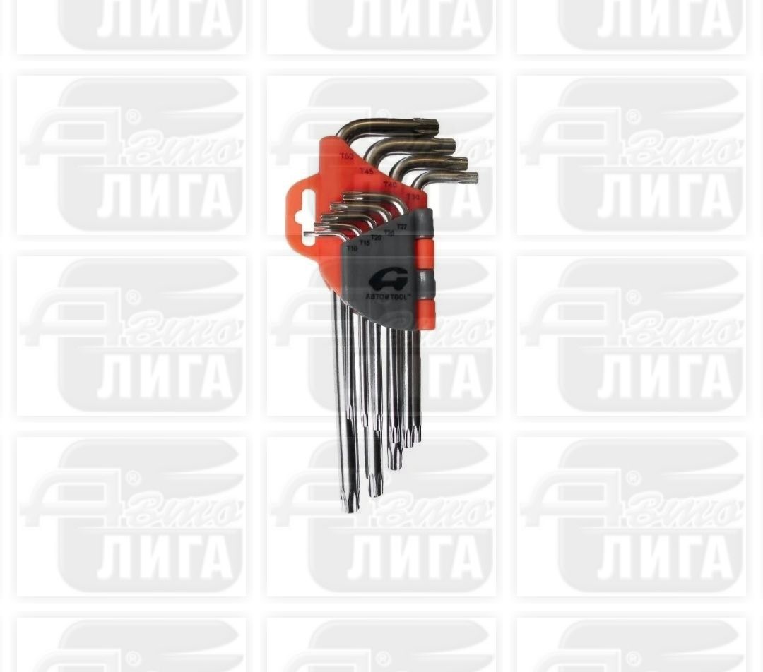 Набор шестигранных ключей ABTOMTOOL РROFFI 9 пр, DIN3124, CrV, малые 56109