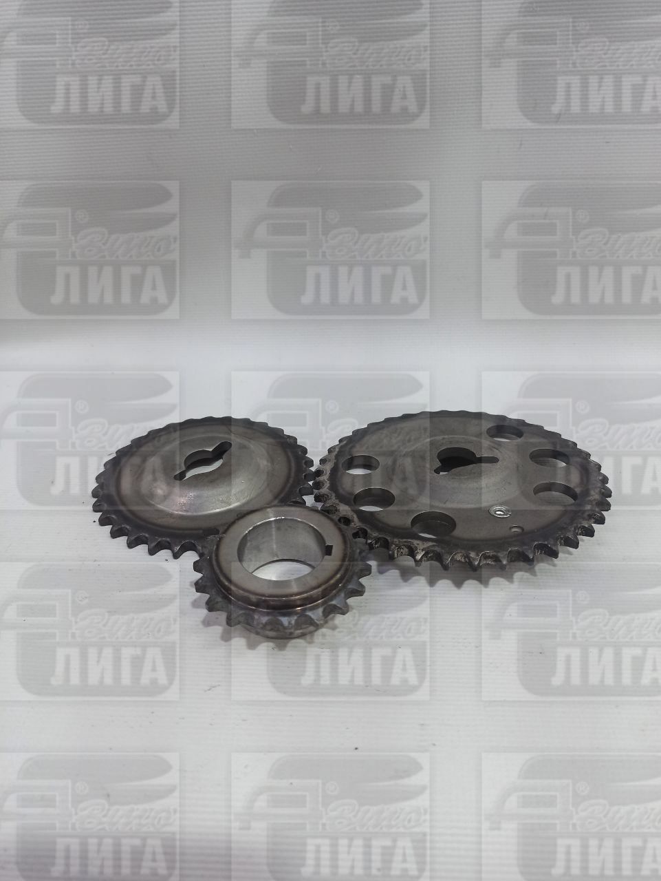 Комплект звездочек ГРМ ВАЗ 21214 "АвтоВАЗ" (3 шт). Звездочки к/в (1 распредвала + 1 привода маслонасоса + 1 коленвала).