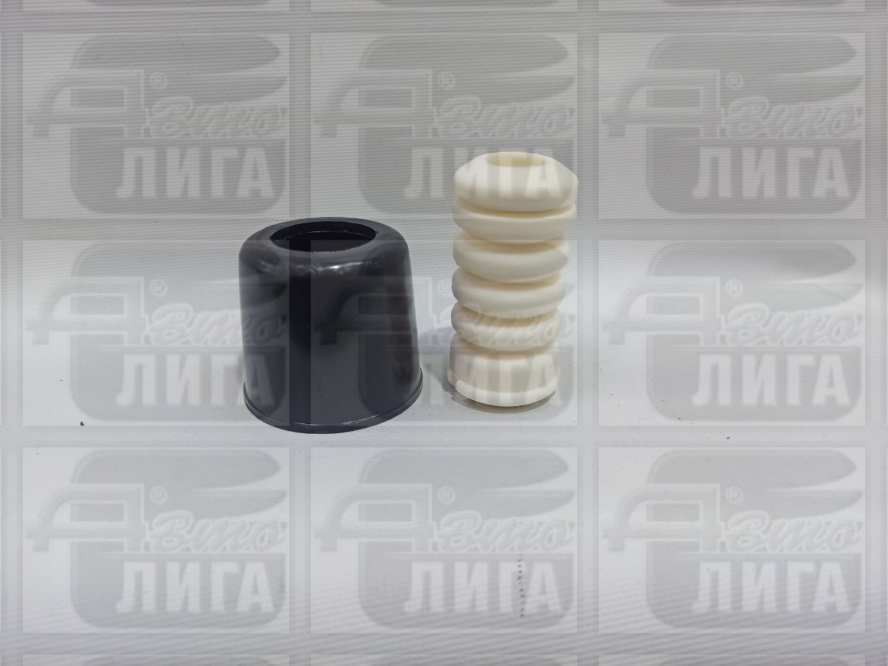 Буфер хода сжатия передней подвески с защитным кожухом в сборе ВАЗ Калина. Кожух стойки + отбойник передней стойки ВАЗ 1118.