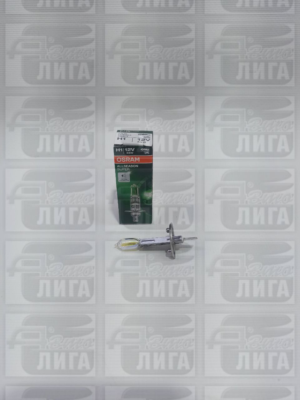 Лампа H1 55w+30% "OSRAM" ALLSEASON OFFROAD Германия.
