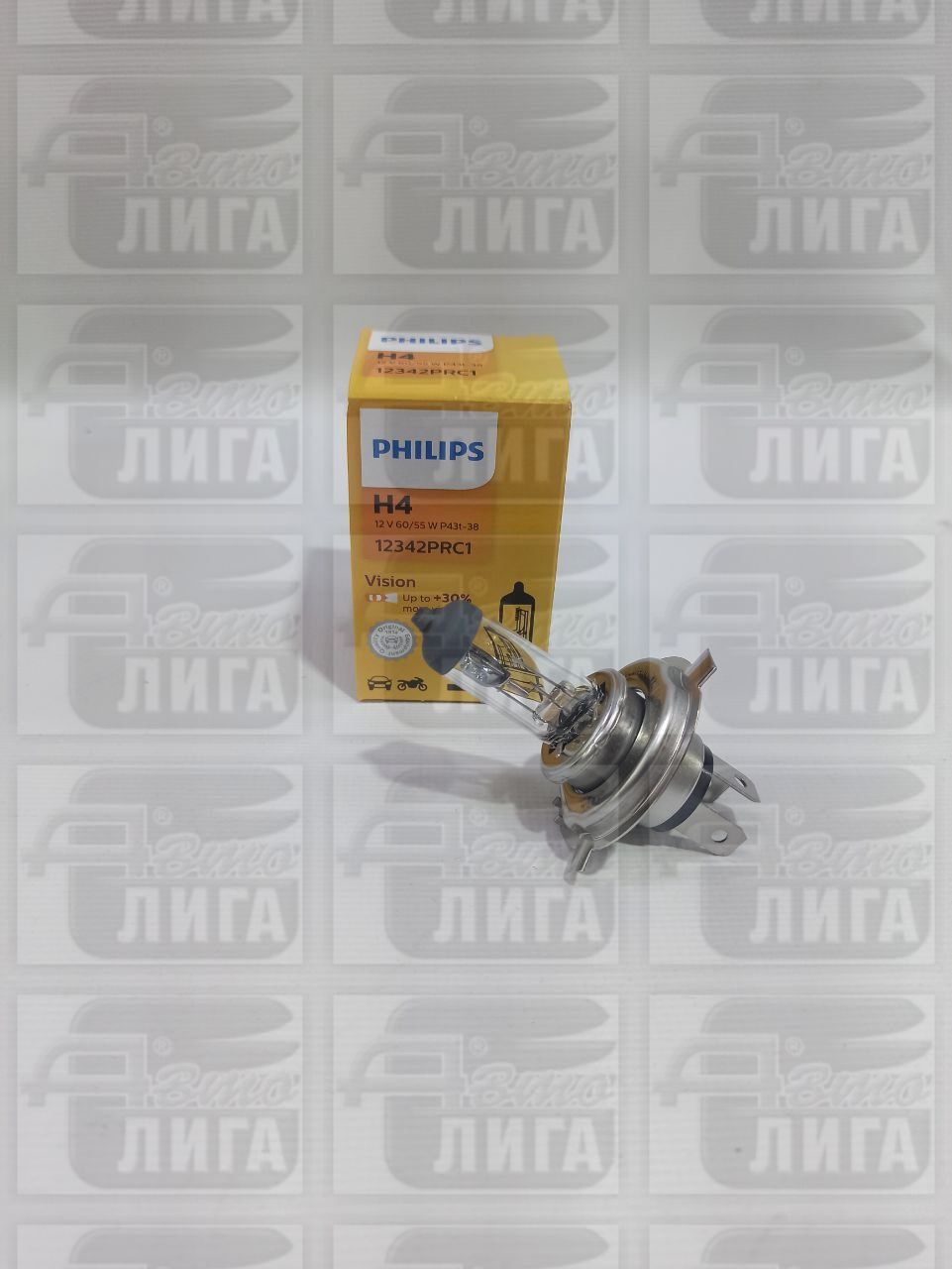 лампа H4 60/55w+30% PHILIPS