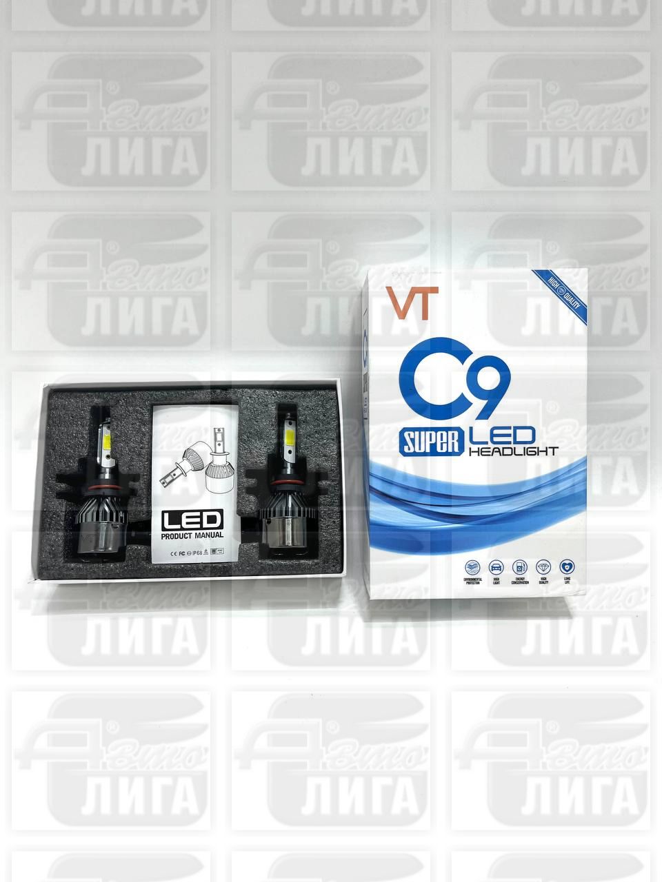 Лампы светодиодные НВ3 LED Headlight С9 "Китай"