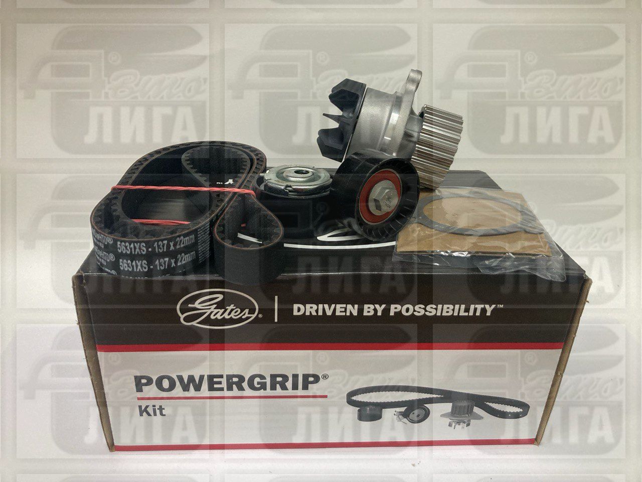  Набор ремень ГРМ + ролик ВАЗ 2190 (21116) Гранта "POWERGRIP / GATES" ЕС.+насос водяной системы охлаждения Гранта