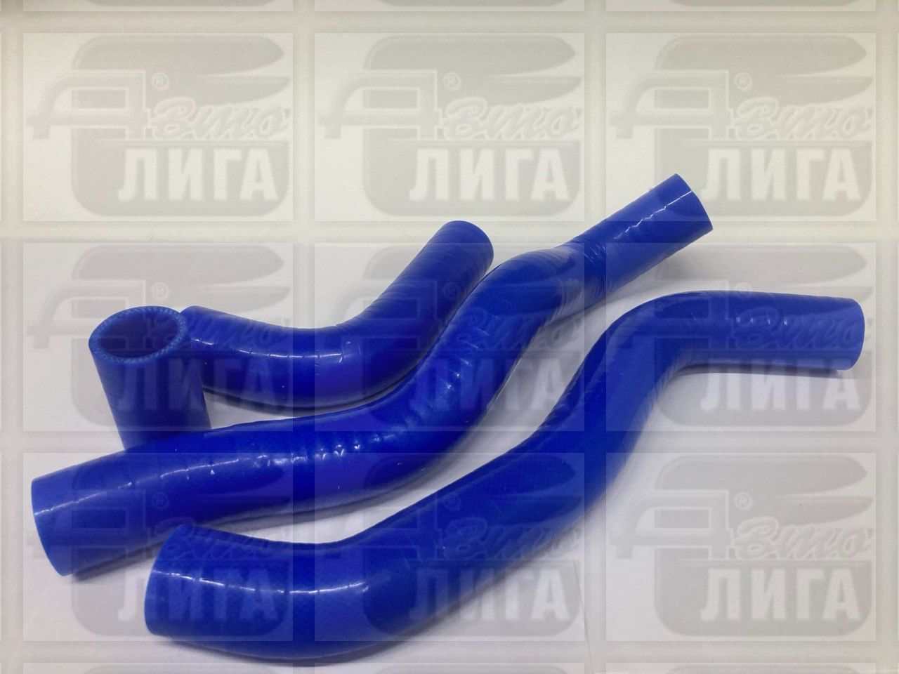 Патрубки радиатора ВАЗ 2110-12 силикон усиленные "ТЕХНОПАРТНЕР". Комплект патрубков.