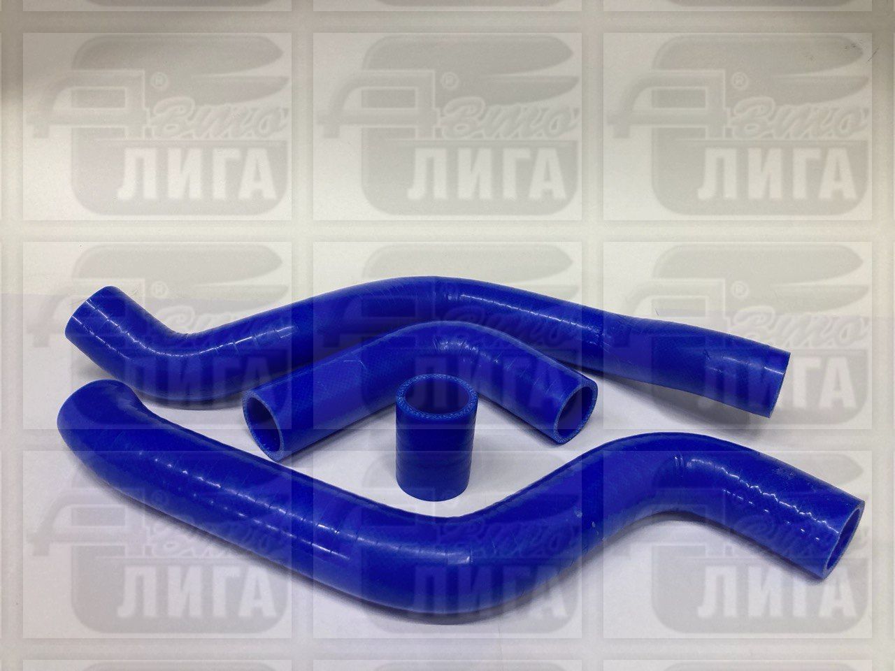Патрубки радиатора ВАЗ силикон усиленные "ТЕХНОПАРТНЕР". Комплект патрубков.