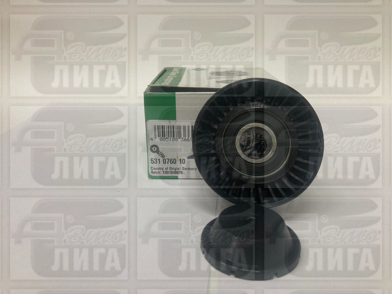 Подшипник (ролик) натяжной приводного ремня (ремень генератора/ГУР/кондиционер) ВАЗ 2123/Калина/Гранта "INA" Германия. 