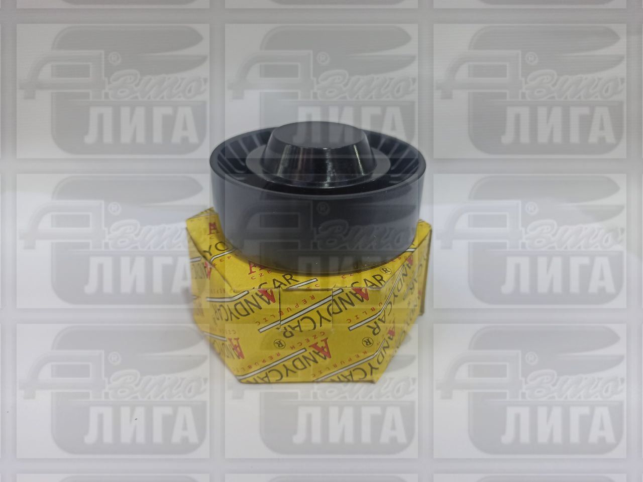 Подшипник (ролик) натяжной приводного ремня (ремня генератора/ГУР/кондиционер) ВАЗ 2123/Калина/Гранта "ANDYCAR" Чехия.