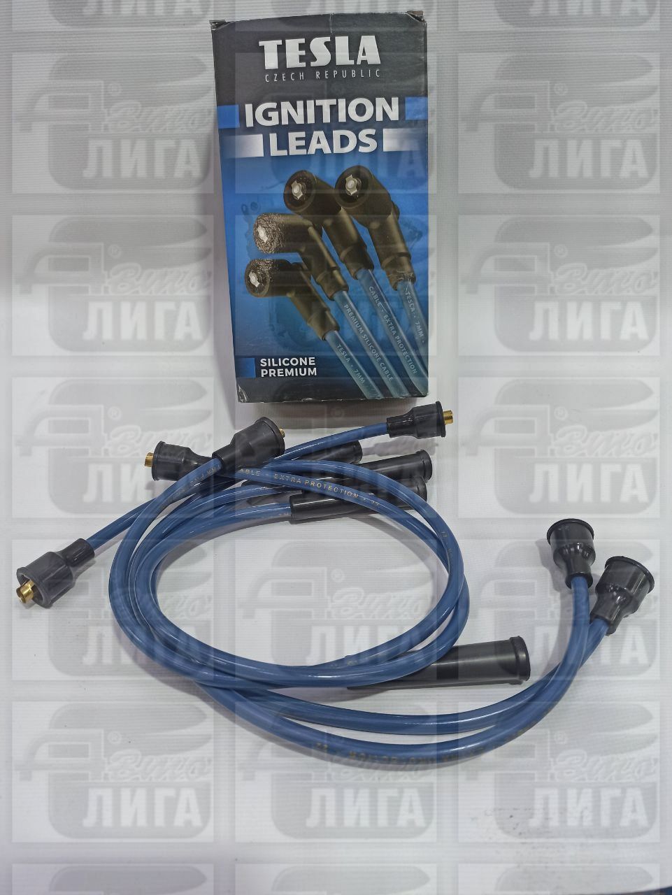 Провода высоковольтные ВАЗ 2108 силикон "TESLA" Чехия.