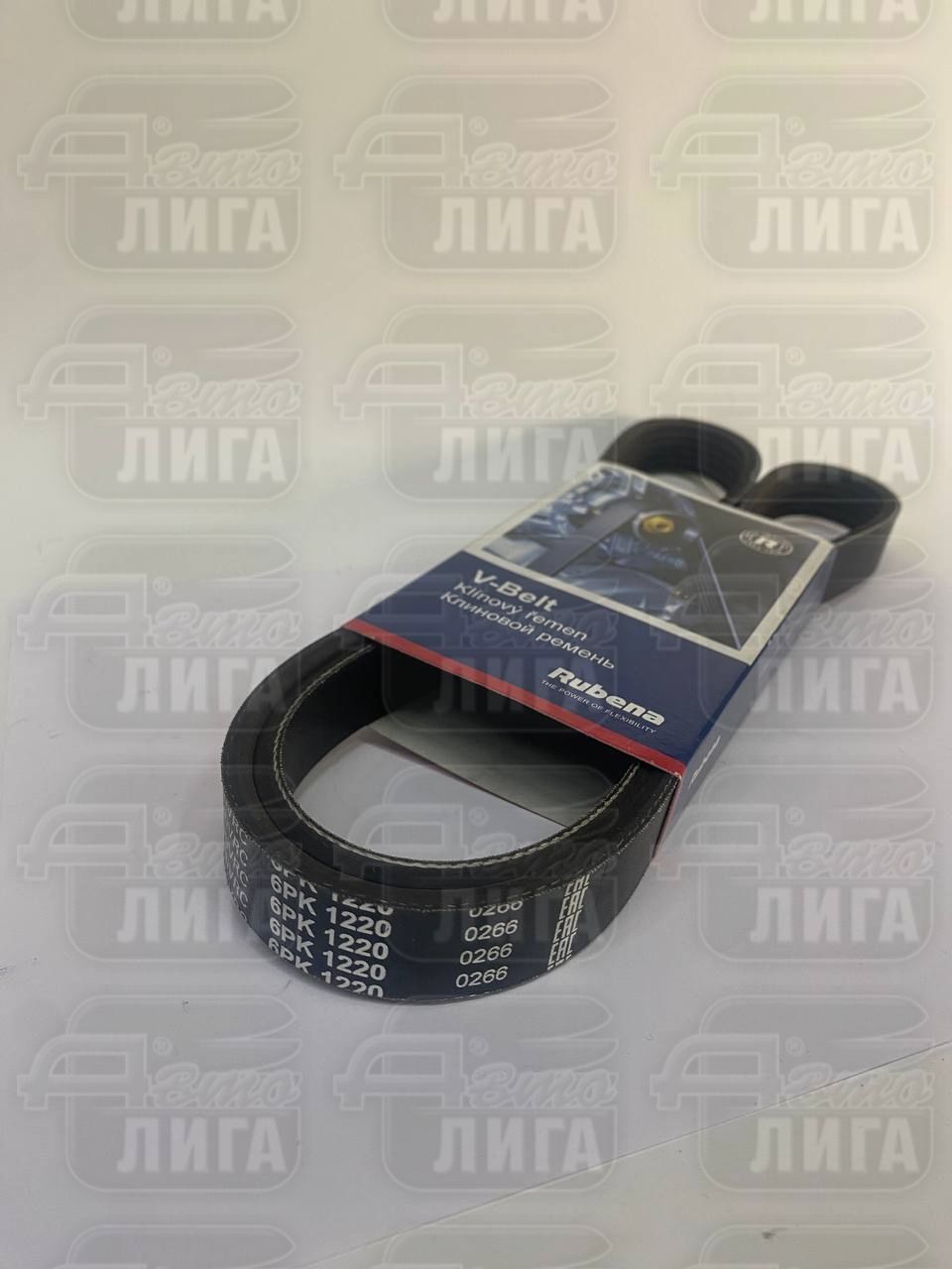 ремень привода агрегатов 6РК1220 "Rubena" Чехия Волга,Газель ЗМЗ-406