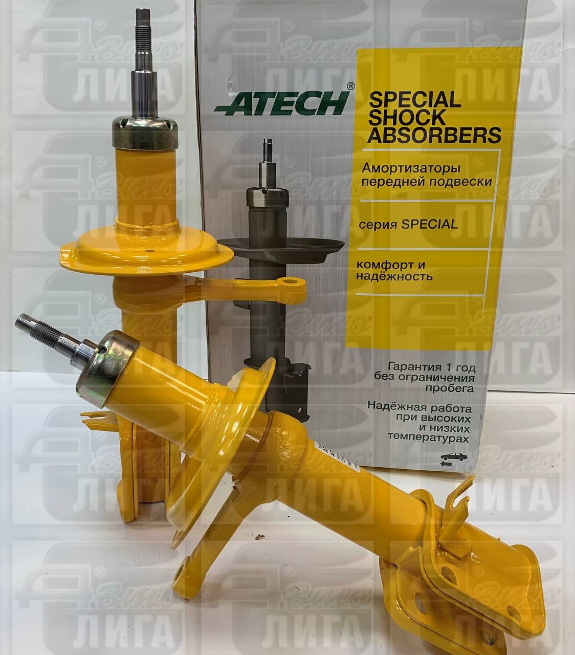 Стойка передняя ВАЗ 2110 масло "ATECH" г.Самара (комплект 2 шт). Стойки передние.