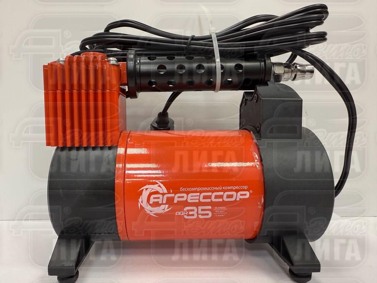 Автомобильный компрессор "АГРЕССОР" AGR-35 180 Вт. 21796