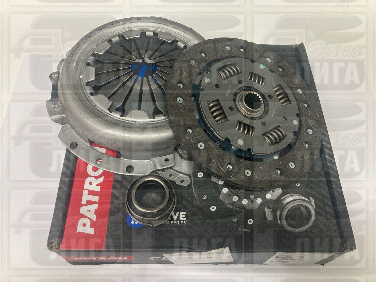 Сцепление ВАЗ 2181 Гранта в сборе "PATRON". Комплект (диск ведомый, корзина, выжимной подшипник).
