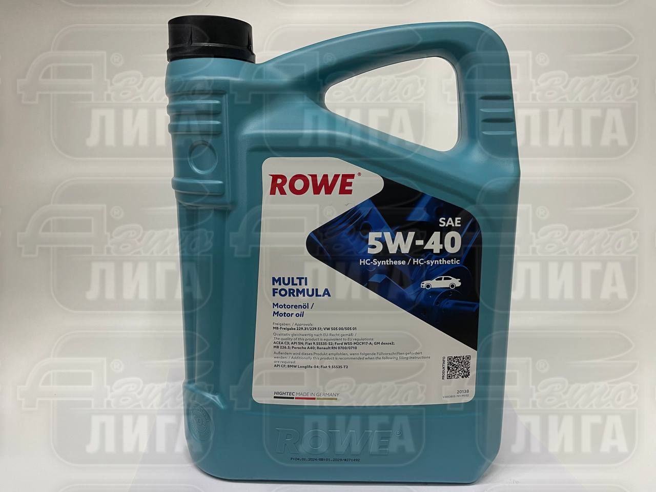 Масло моторное Rowe Hightec Multi Formula 5W-40 4л