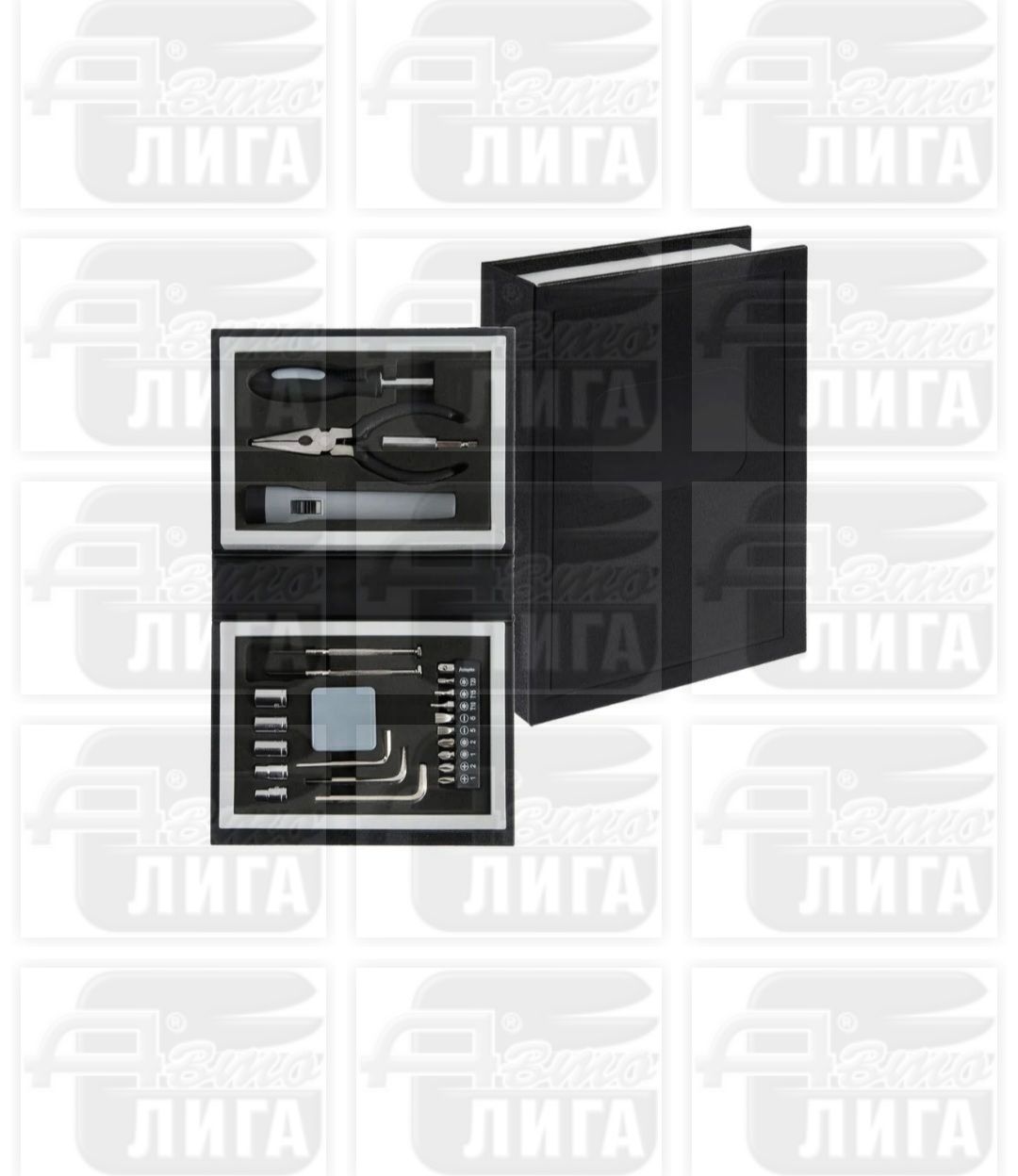 Набор инструментов ТУНДРА, подарочный пластиковый кейс "Книга", 24 предмета 4506461