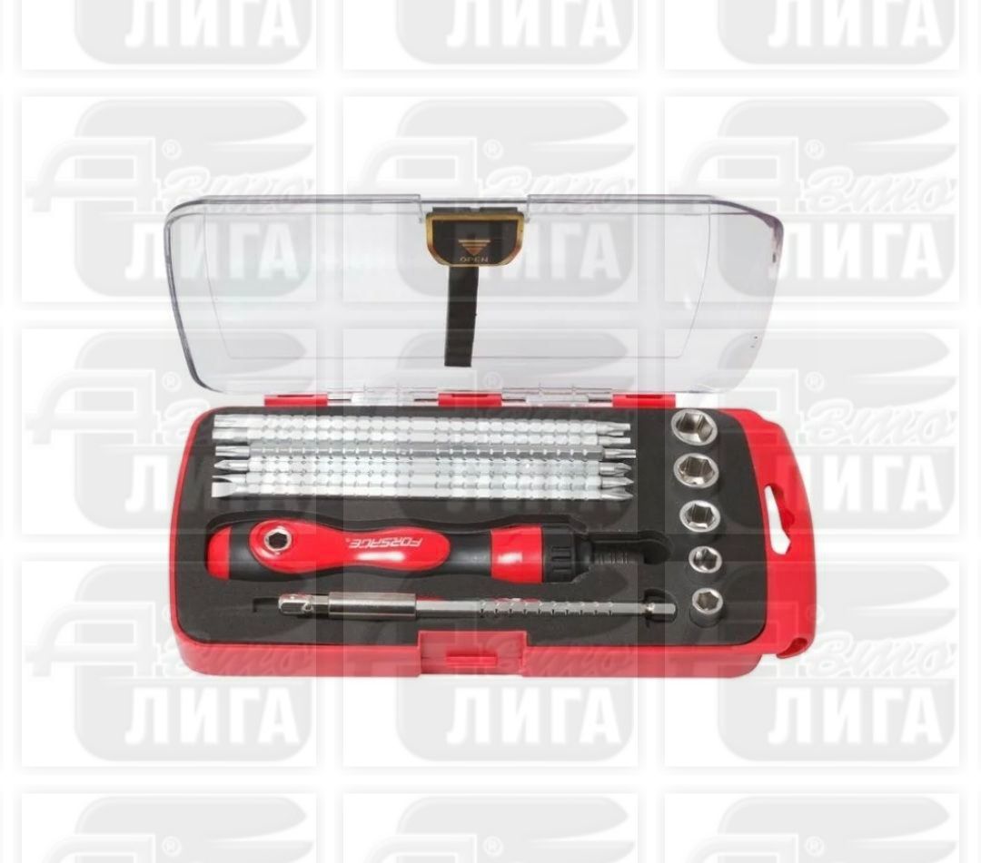 Реверсивная отвертка Forsage телескопическая, переставная, 2 в 1, 13 предметов F-2133