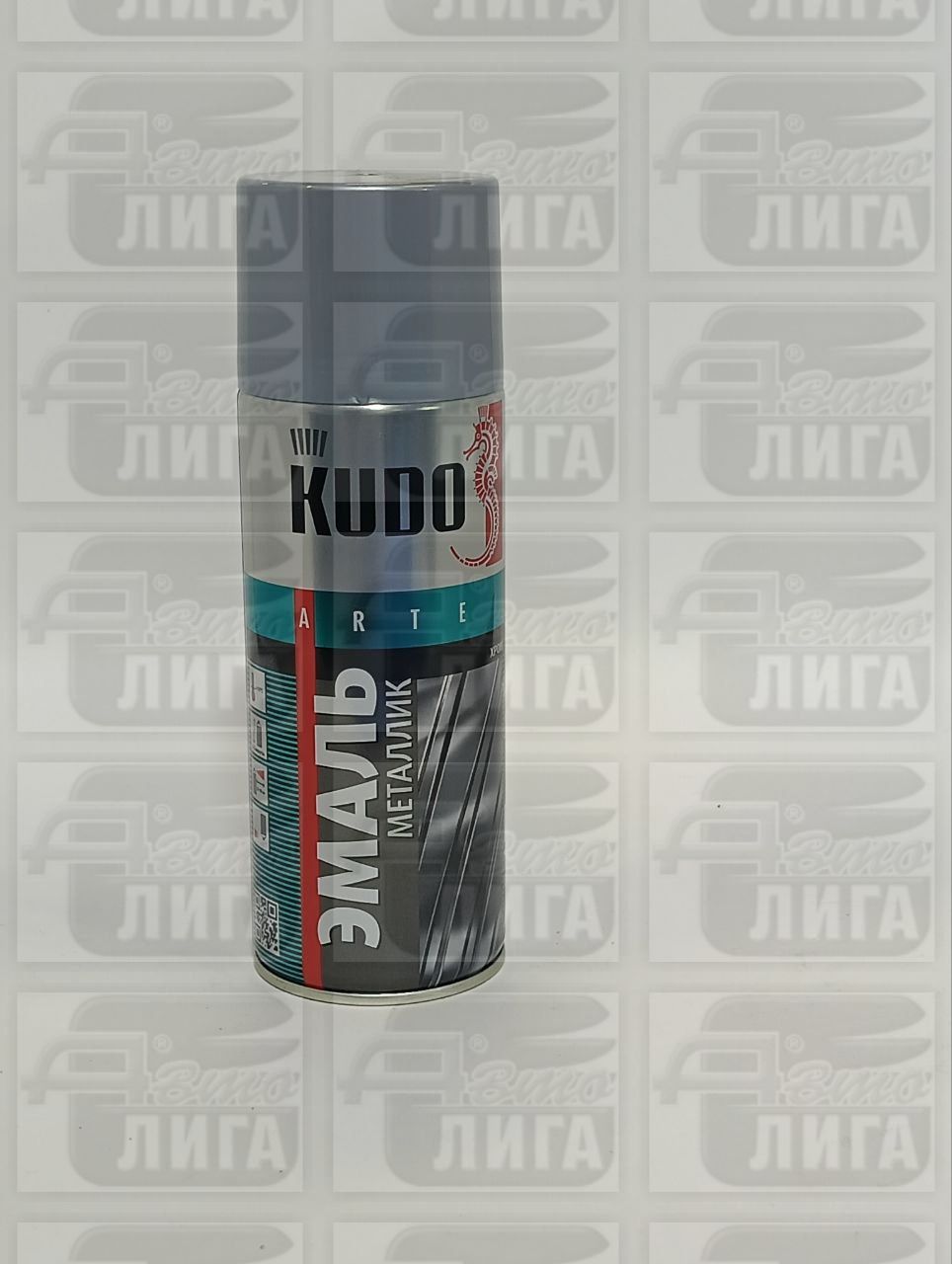 эмаль "МЕТАЛЛИК" аэрозольная "KUDO" KU-1027 ХРОМ , 520 МЛ