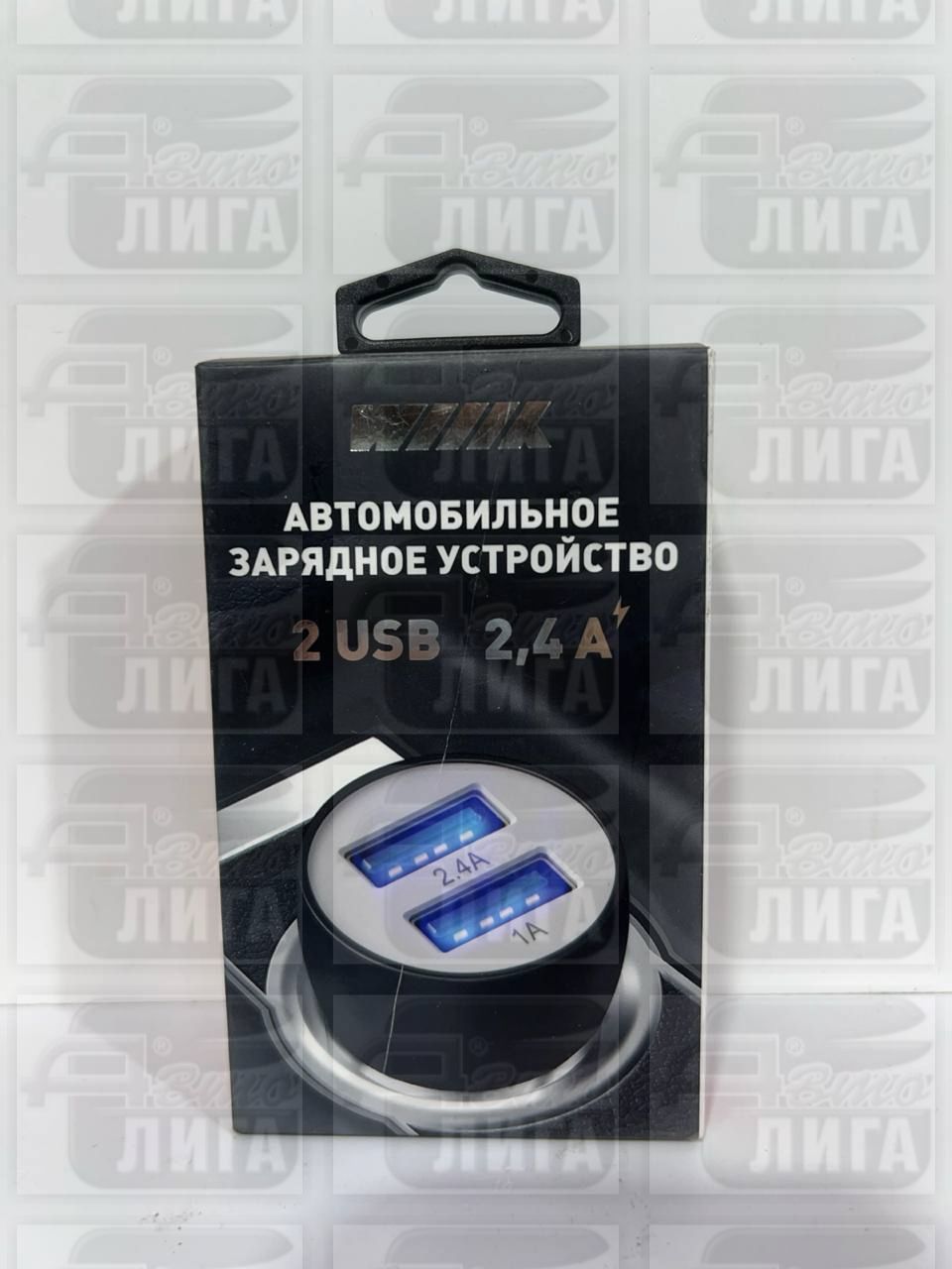 Зарядное устройство WIIIX с двумя USB-портами, черный UCC-2-17
