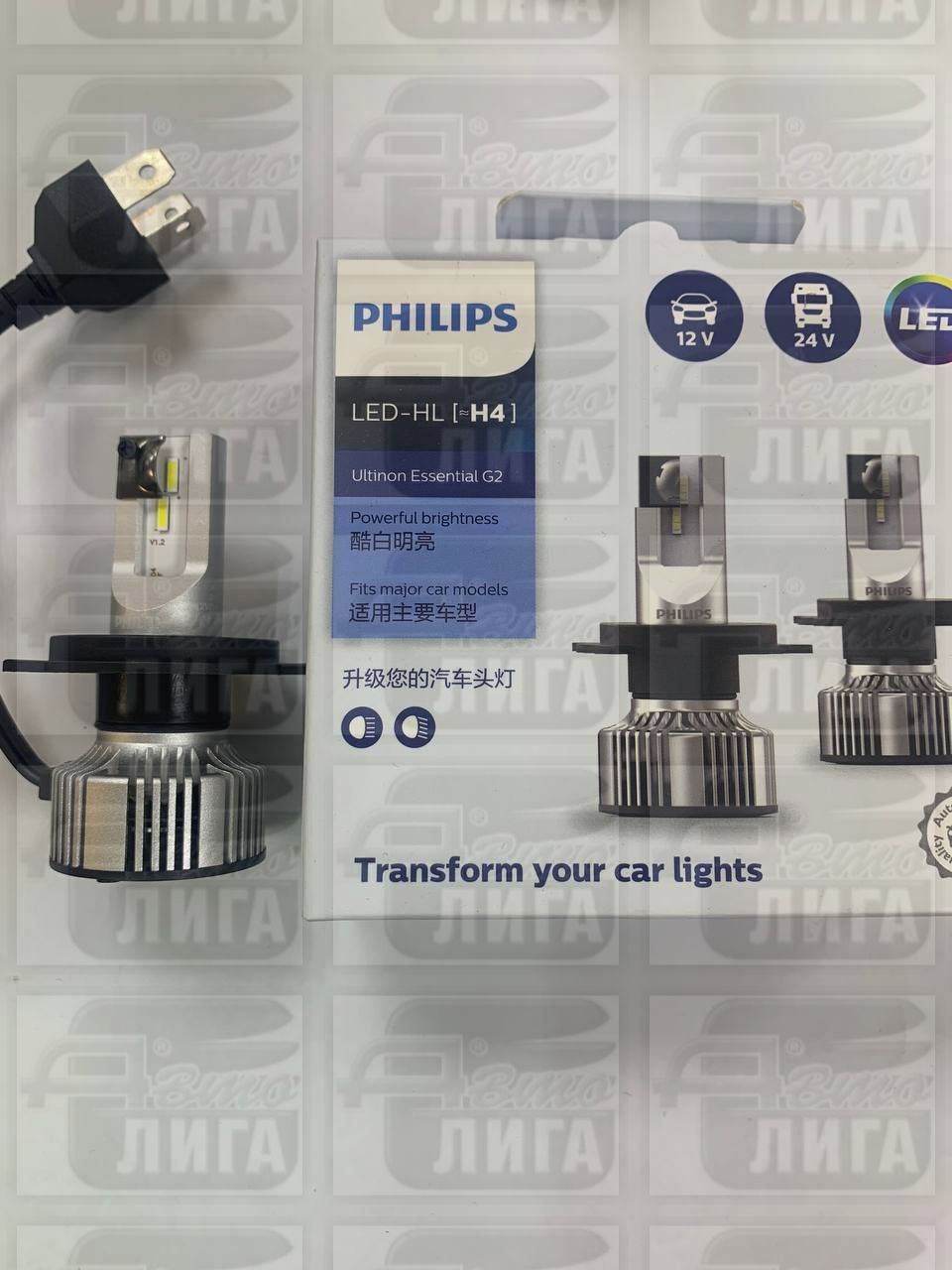 Лампы светодиодные Н4 PHILIPS Ultinon Essential LED "Германия"