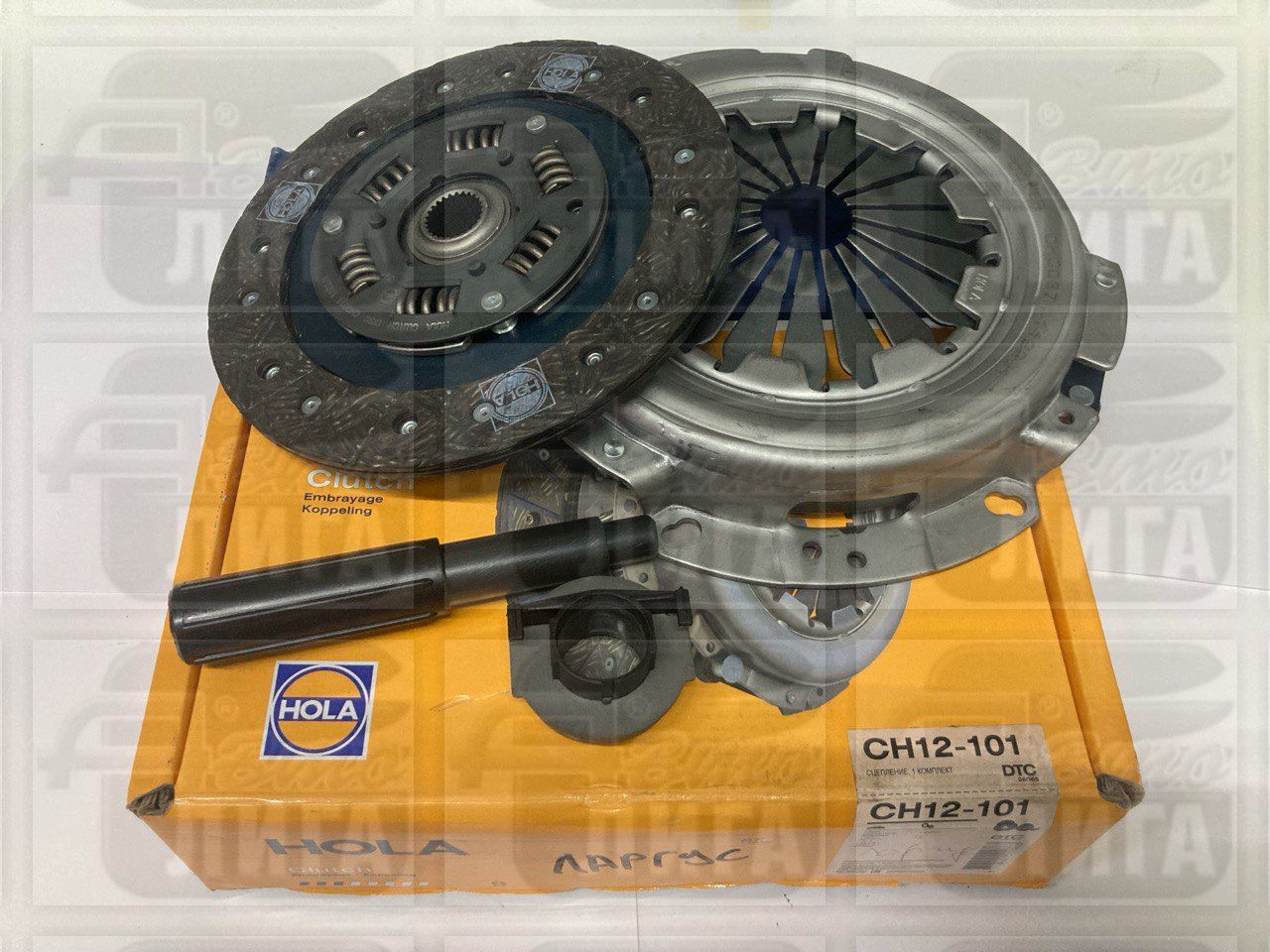 Cцепление ВАЗ Ларгус Lada Largus двигатель 8V K7M c КПП JH3 в сборе "HOLA" 