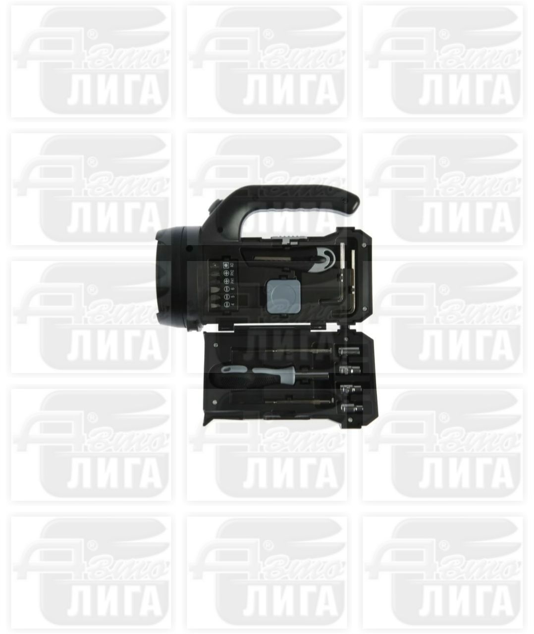 Набор инструментов ТУНДРА, подарочный пластиковый кейс "Фонарь", 17 предметов 6967236