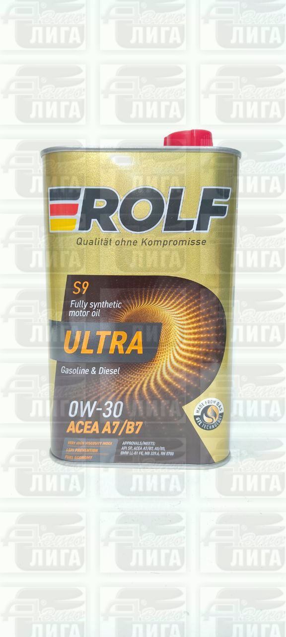 Масло моторное Rolf Ultra S9 A7/B7 0W-30 SP 1л
