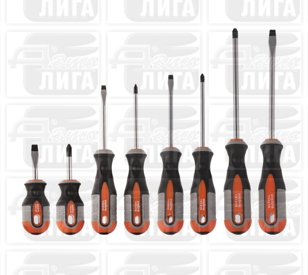 Набор отверток ROUND GRIP 8 предметов Ombra 975008
