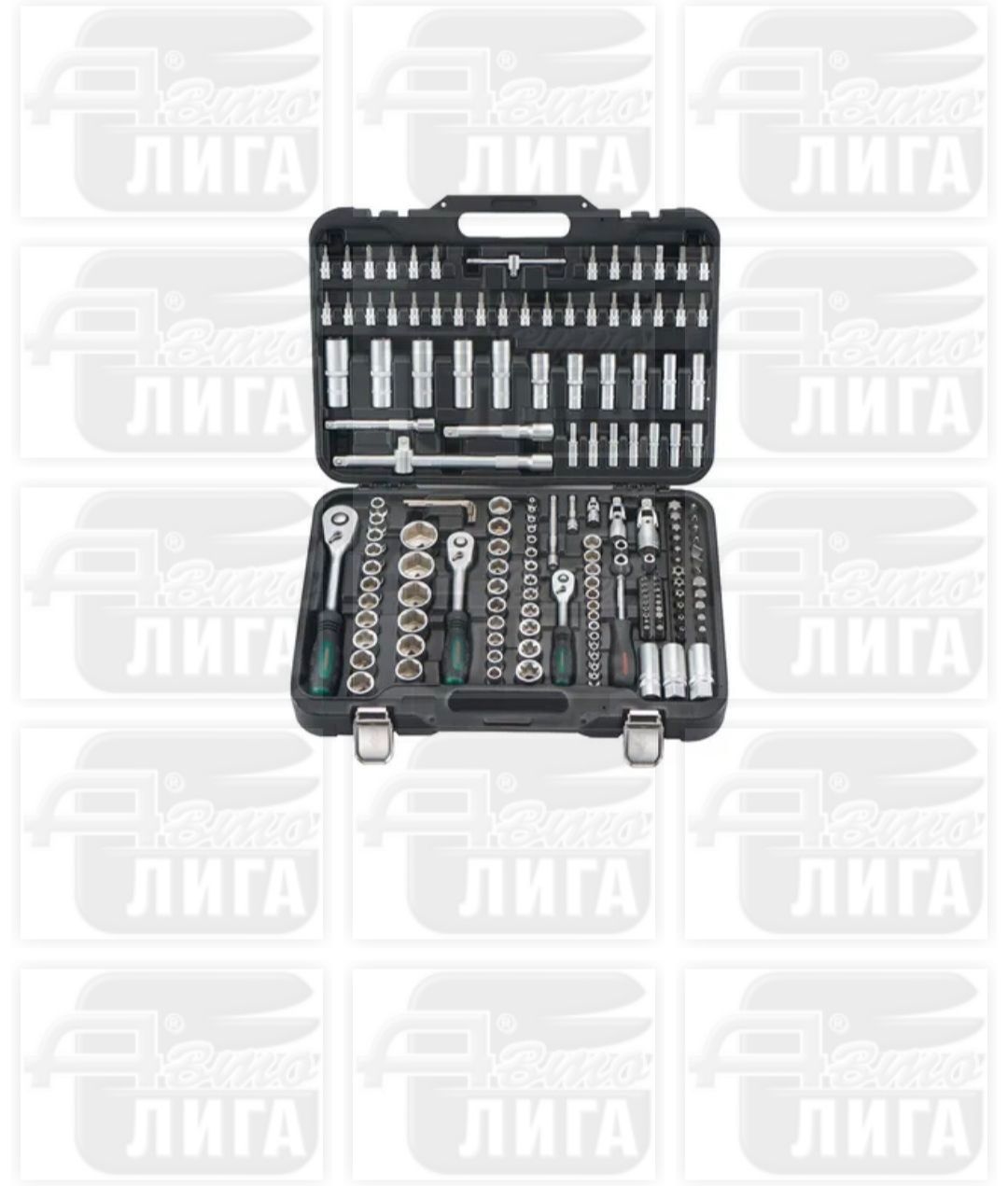 Набор инструментов 1/4", 3/8", 1/2" 172 предмета с 12 - гранными головками 4-32 мм AUTOMASTER AMH-4172-12