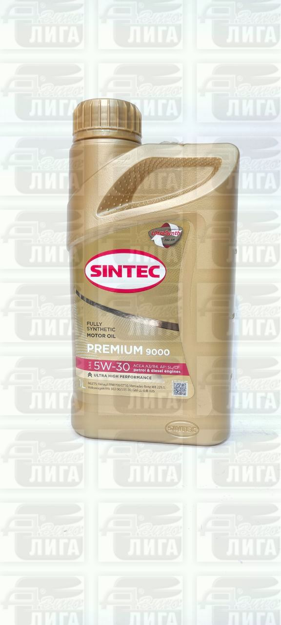 Масло моторное Sintec Premium 9000 A3/B4 5W-30 1л.