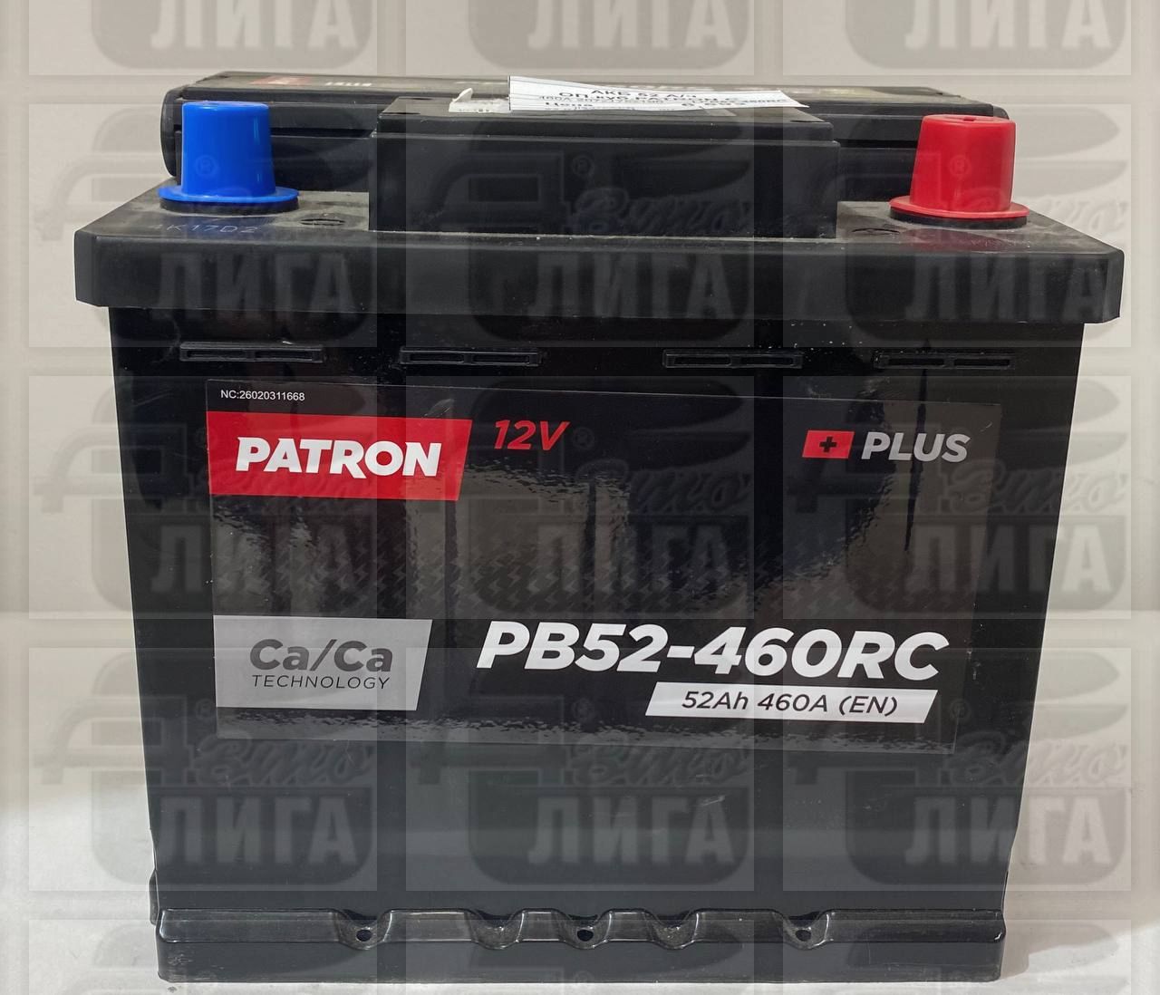 АКБ 52 А/ч ОП.куб.PATRON C