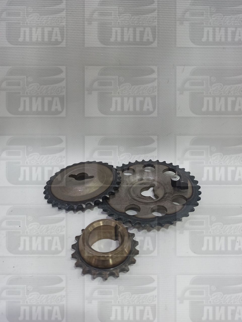 Комплект звездочек ГРМ ВАЗ 2123 "АвтоВАЗ" (3 шт). Звездочки к/в (1 распредвала + 1 привода маслонасоса + 1 коленвала).