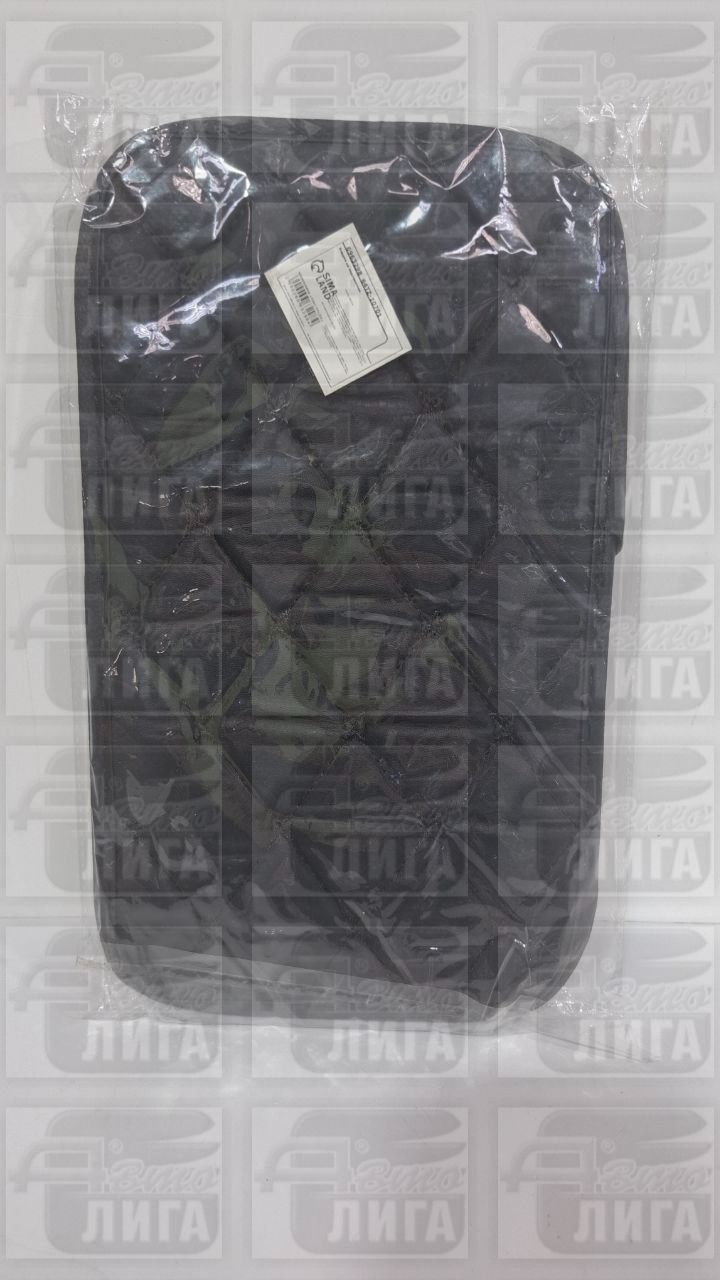 Коврик на подлокотник 29×19, экокожа, черный