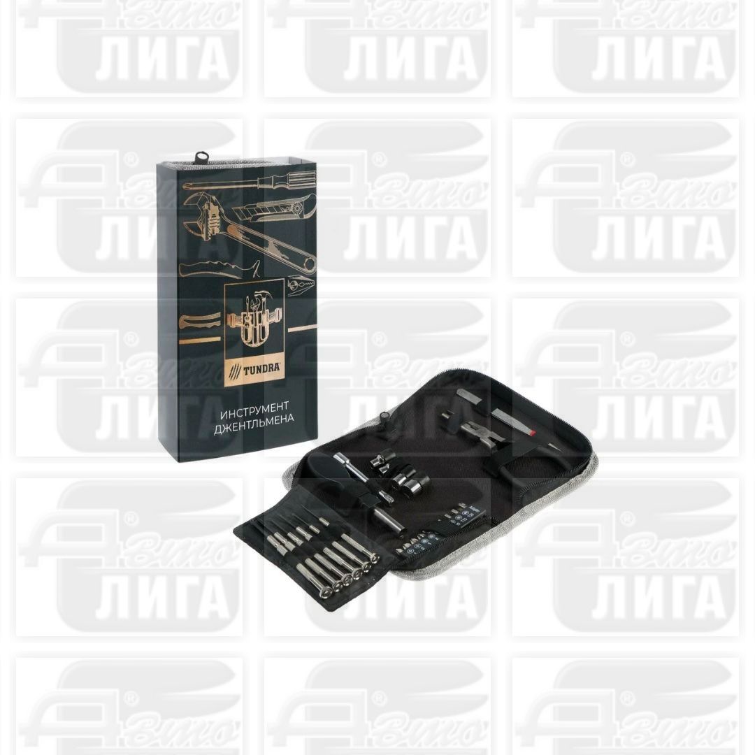 Набор инструментов TUNDRA, подарочная кейс-папка, 24 предмета