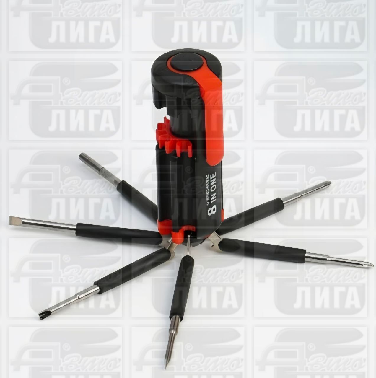 Фонарь многофункциональный, мультитул, 8в1 "Мастер К.", 6 LED, 12 х 4 см, 3 ААА