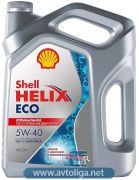 Моторное масло SHELL HELIX ECO 5W 40