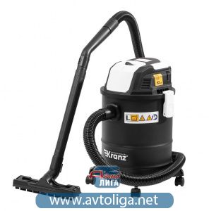 Пылесос строительный KR15, 1200Вт, 15л, 4м KRANZ