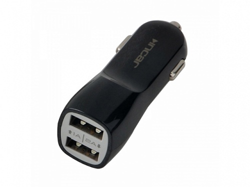 INCAR USB-2BL адаптер USB от прикуривателя 1/2A черный