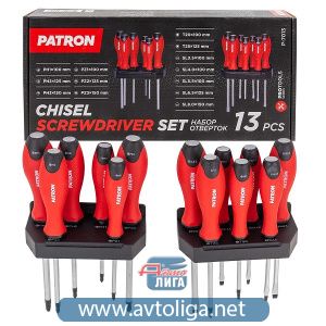 Отвертки Patron набор 13 предметов P-7013