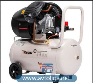 Компрессор воздушный KR-2200/50, 2200Вт, 400 л/мин, 50л KRANZ